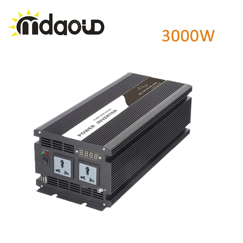

OFF GRID SOLAR INVERTER PURE SINE WAVE 3000W PEAKING 6000W