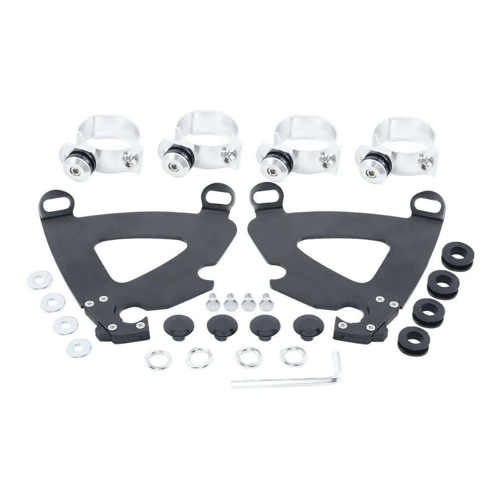 

New Black 49MM Trigger Lock Mount Set For Harley FXDL Dyna Low Rider 2014-2016 Super Glide 2006-2010 Custom 2006-2014