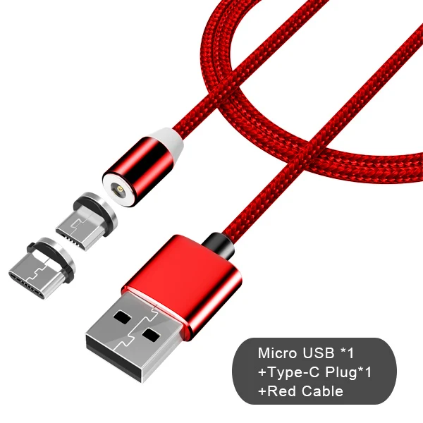 NOHON нейлоновые магнитные кабели для зарядки Micro usb type-C 8 Pin для iPhone 7 8 X iOS Android универсальный кабель для быстрой зарядки 1 м - Цвет: 14