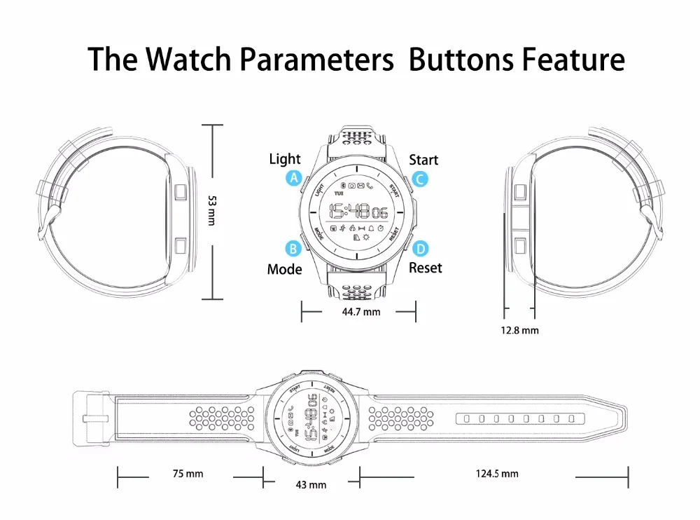 DTNO.1 F3 Smart Watch for Sports Health tracker (11)