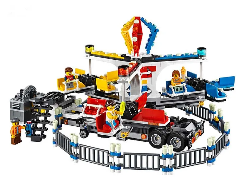 

Lepin 15014 Street Series The Amusement Park Giant Stride Carnival Set 10244 Educational Building Blocks Bricks Toy Gift