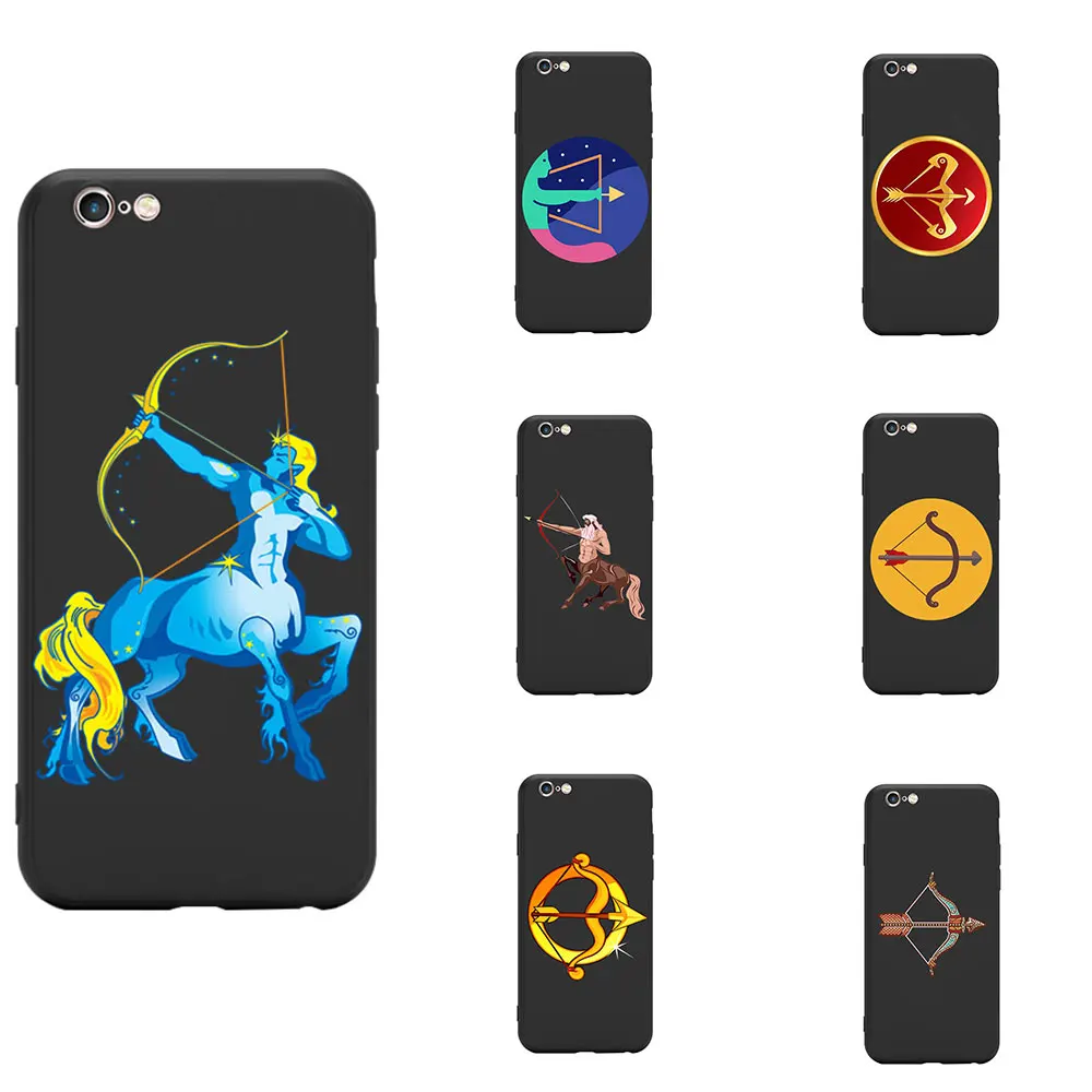 

Astrological Sign Zodiac Constellation Sagittarius Archer Theme Soft TPU Phone Case For iPhone 6/6s/7/7s/8s/X/XR/MAX Silicon