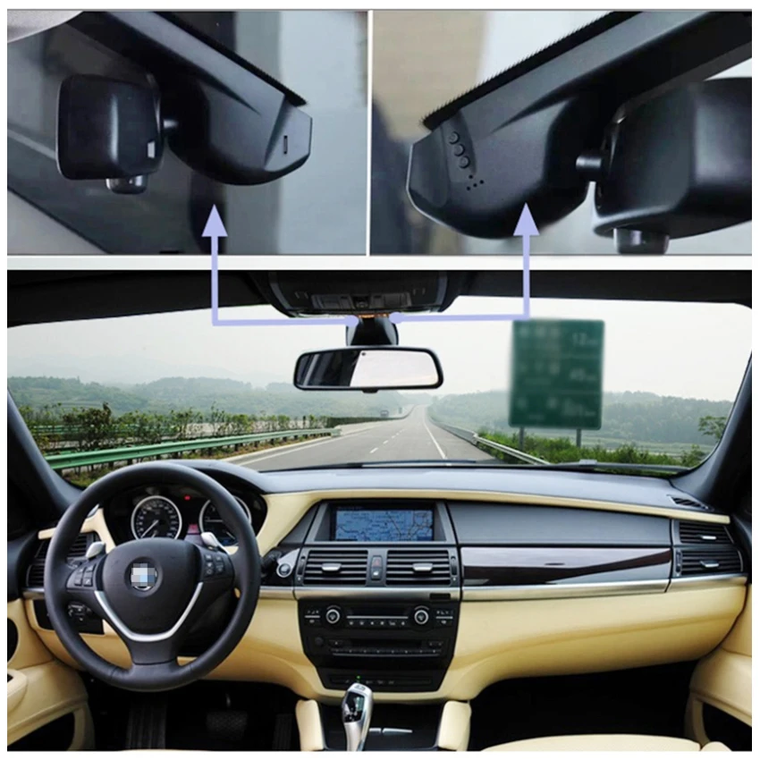Liislee Car DVR Wifi Video Recorder Dash Cam Camera for BMW 5 G30 G31 G38 F10 F11 F07 F18 2017~2019 Night Vision APP Control879