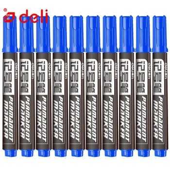 

Deli 10pcs Drawing Marker Pen CD Fabric Paper Wood Permanent Markers Fast Dry Sketch Art Marker Stationery School Supplies 6881