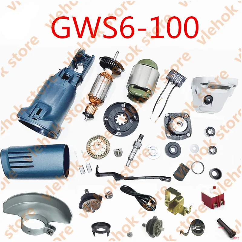 Para Bosch GWS6-100 Muelles 1 Par Cepillo de Carbono Amoladora Angular Accesorios 