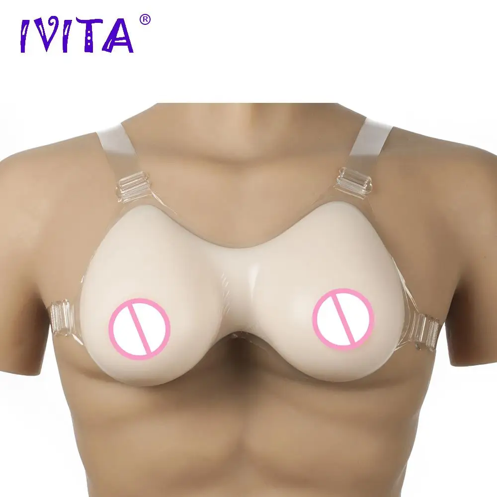 IVITA 1200 г силиконовые плечевые ремни для груди поддельные трансвеститов