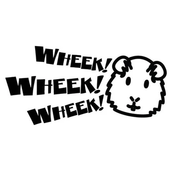 

13*6.5cm Guinea Pig Decal Cavy Wheek Wheek Piggy Piggies Window Bumper Sticker Car Decor Vinyl Decals