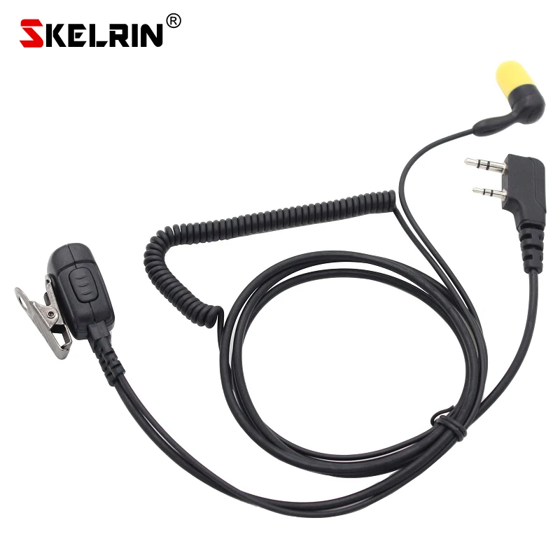 

SKELRIN In-ear Foam Headset Ham Radio Earpiece for Kenwood BaoFeng UV-5R UV-82 BF-888S BF-C1 Retevis H777 TYT HYT Walkie Talkie