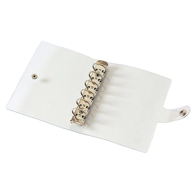 

A5/A6/A7 PVC Notebook Accessory Sheet Shell Office School Transparent Concise 6 Holes Binder Planner Cover