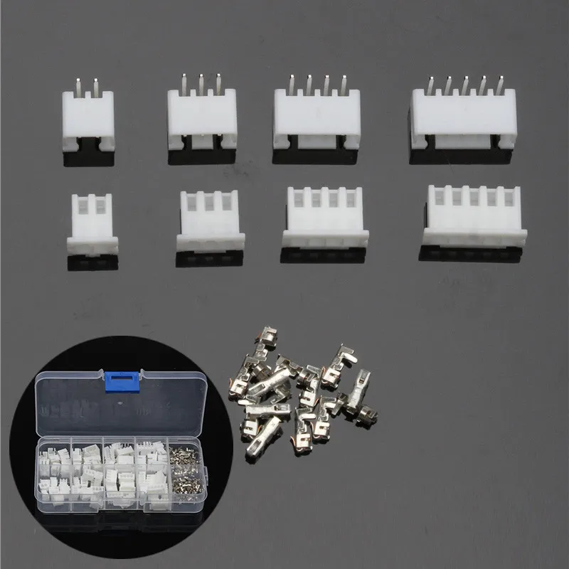YT 150PCS JST XH 2.54mm Wire Cable Connectors Terminals Assortment Kit Male Female Housing