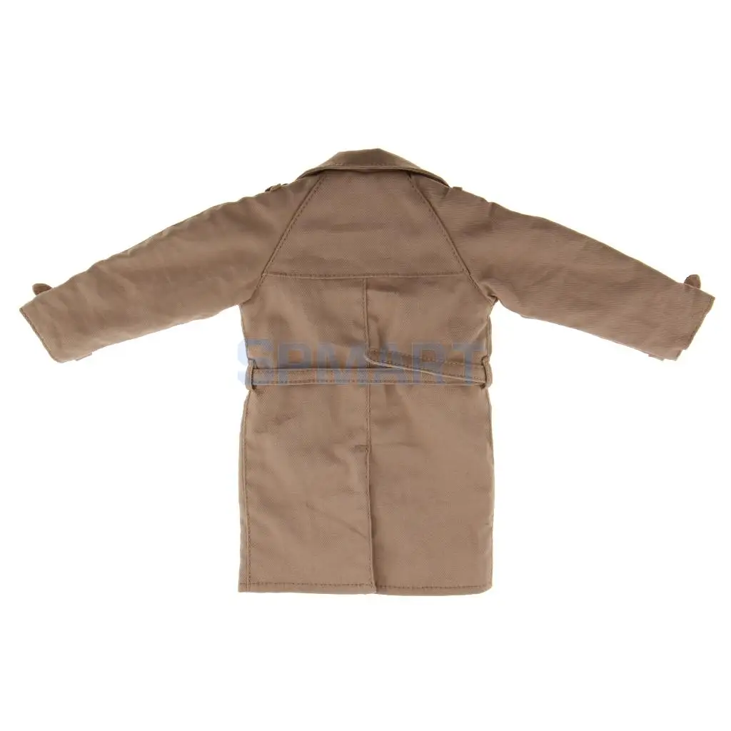 1/6 Scale Trench Coat Windcoat Outerwear Long Jacket Overcoat Clothing for 12'' Male Action Figure Accessories