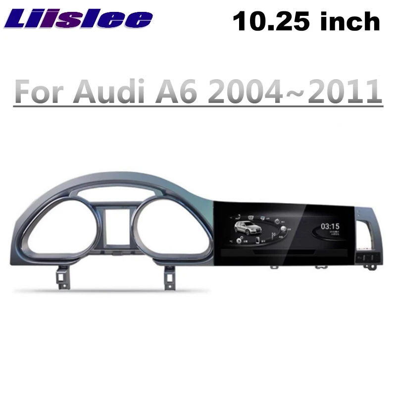 Top For Audi A6 A6L 2004~2011MMI 10.25 inch NAVI LiisLee Car Multimedia Wireless CarPlay GPS WIFI Audio Radio Frame Navigation 2