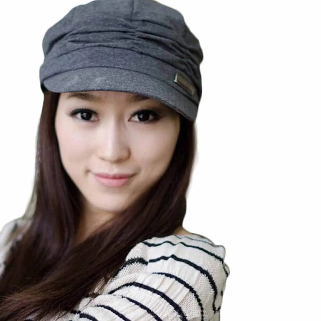 

2018 New Wild Ladies And Girl Pleated Beret Autumn And Winter Cold Warm Sweet Hat Retro Wool Women Outdoor Ski Knit Hats Hot