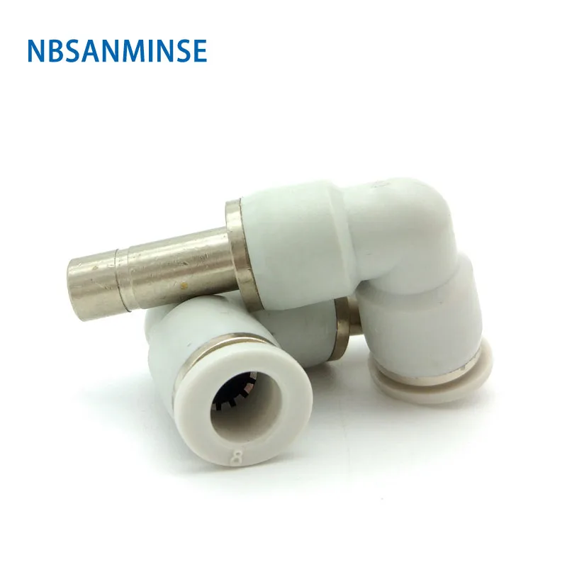 

Free Shipping 10 Pcs / Lot Tube Fittings Hose Union Elbow Reducing Connector Pneumatic Plug In Jointer High Quality Sanmin