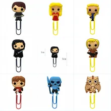 18 шт. Игра престолов Горячая фильм книга комиксов зажимы Дракон Закладка бумажный держатель офисные школьные принадлежности Детские Канцелярские принадлежности подарок