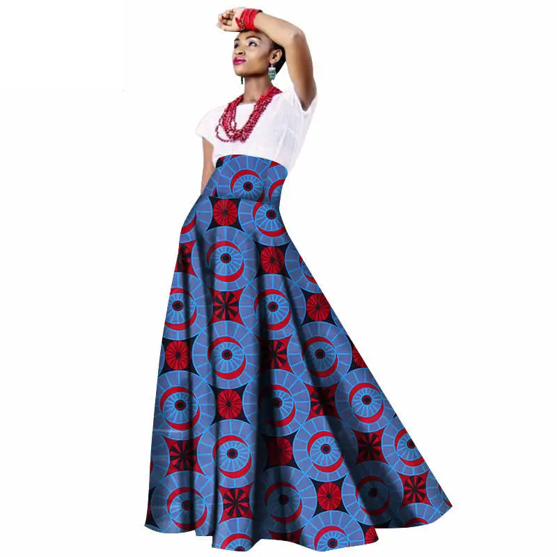 

African Ankara Dresses For Women Ball Gown Long Party Dress Plus Size Natural Style Ankara Length Bazin Dress