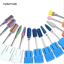 13 видов радужных вольфрамовых карбидных фрез для ногтей, синие электрические фрезы для маникюра, аксессуары для дизайна ногтей, Инструменты серии C