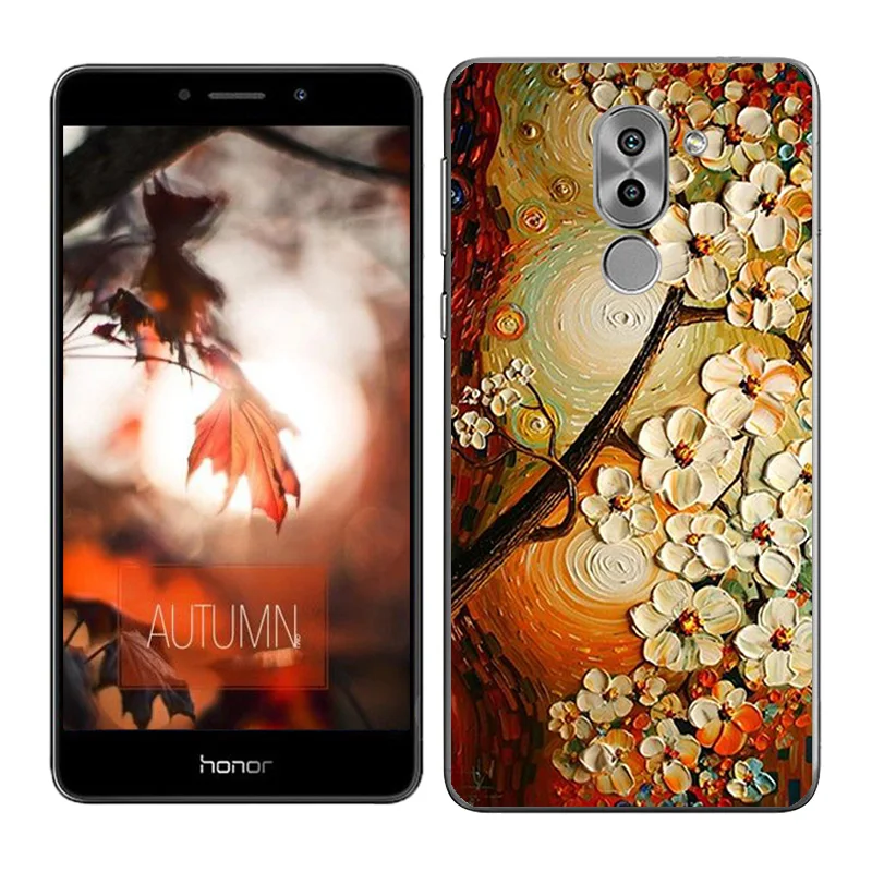 Чехол для телефона Huawei Honor 6X чехлы 5 дюймов задняя крышка с масляной краской GR5 2017