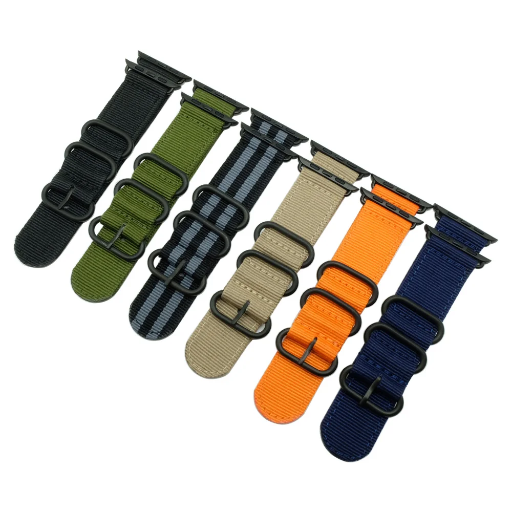 Новое поступление спортивный плетеный нейлоновый ремешок для apple watch band 38 мм 42