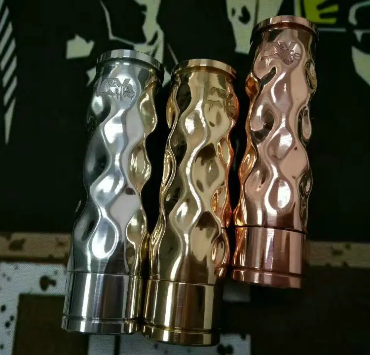 Mech tube AV Dimple mod fit с батареей 18650 24 мм механический мод из меди/латуни/алюминия|Моды