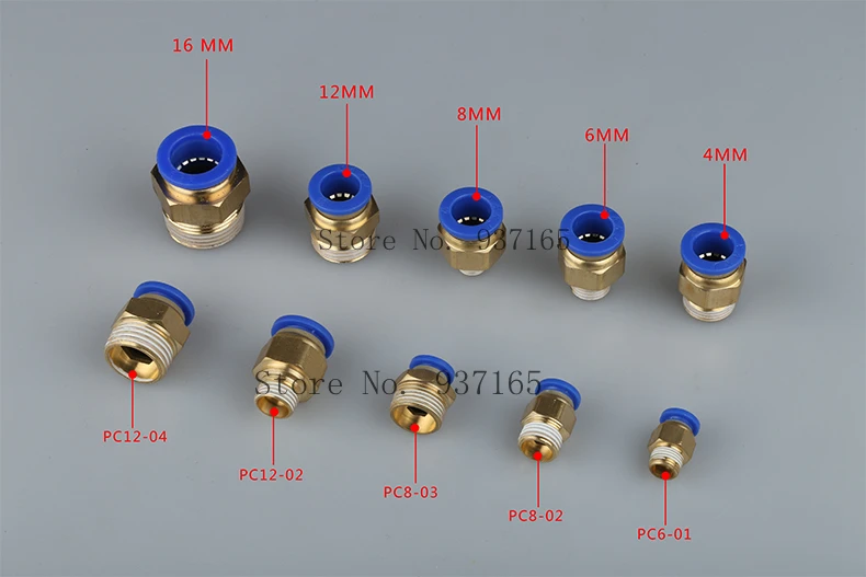 10 шт./лот PC6-03, шланг 6 мм, резьба 3/" латунная пневматическая арматура, латунная БЫСТРОРАЗЪЕМНАЯ муфта