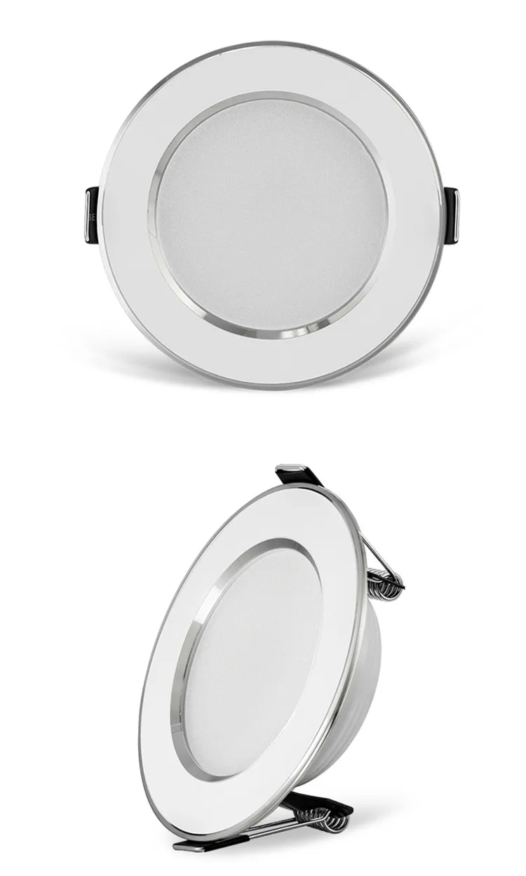 LED Panel Lamp 5w 7w 9w 12w 18w DownLight 230V RGB Downlight Aluminum indoor party bar ktv light Lamps Color Downlight black downlights