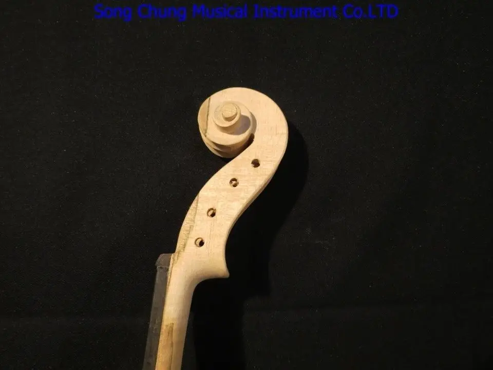 hand made Baroque style unfinished 4/4 violin white violin #7721