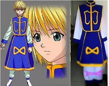 

Anime HunterXhunter Kurapika Uniform Cosplay Costume Full Set S-XXL Custom Made Any Size Free Shipping