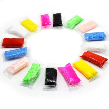 

1 Bag 8pcs 5g Snow Mud Fluffy Floam Slime DIY Puzzle Bead Slime Toy Light Clay High Quality New