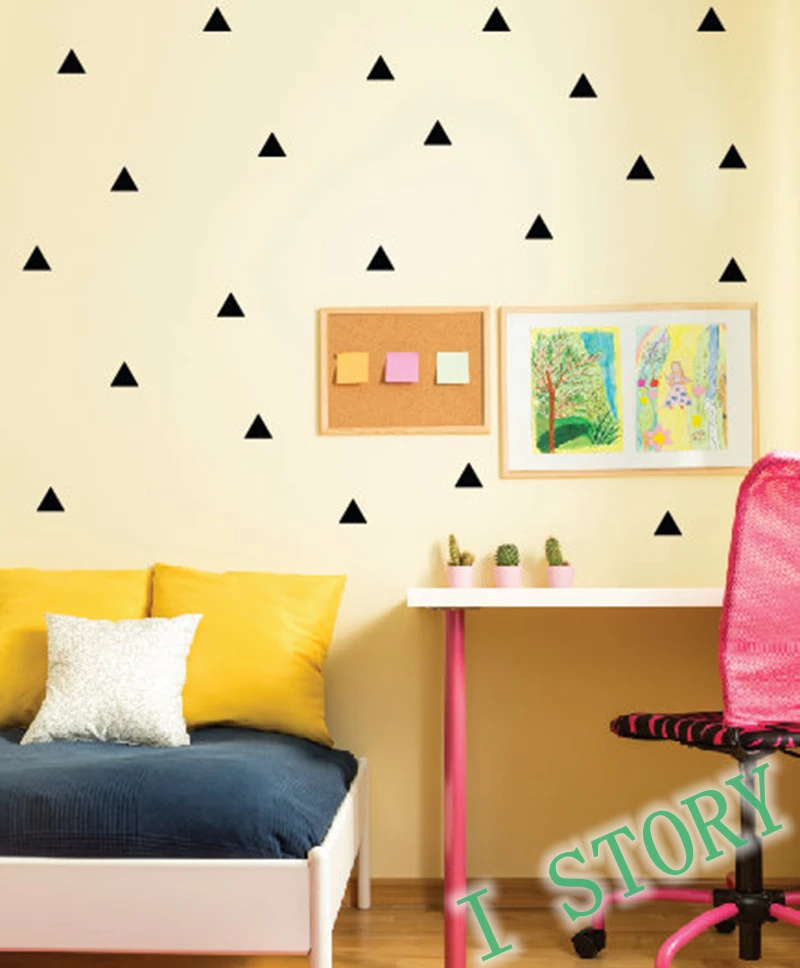 triangles wall sticker kids room wall decoration gold triangles wall decal nursery wall art decor - Wall Decoration triangles wall sticker kids room wall decoration gold triangles wall decal nursery wall art decor - Wall Decoration
