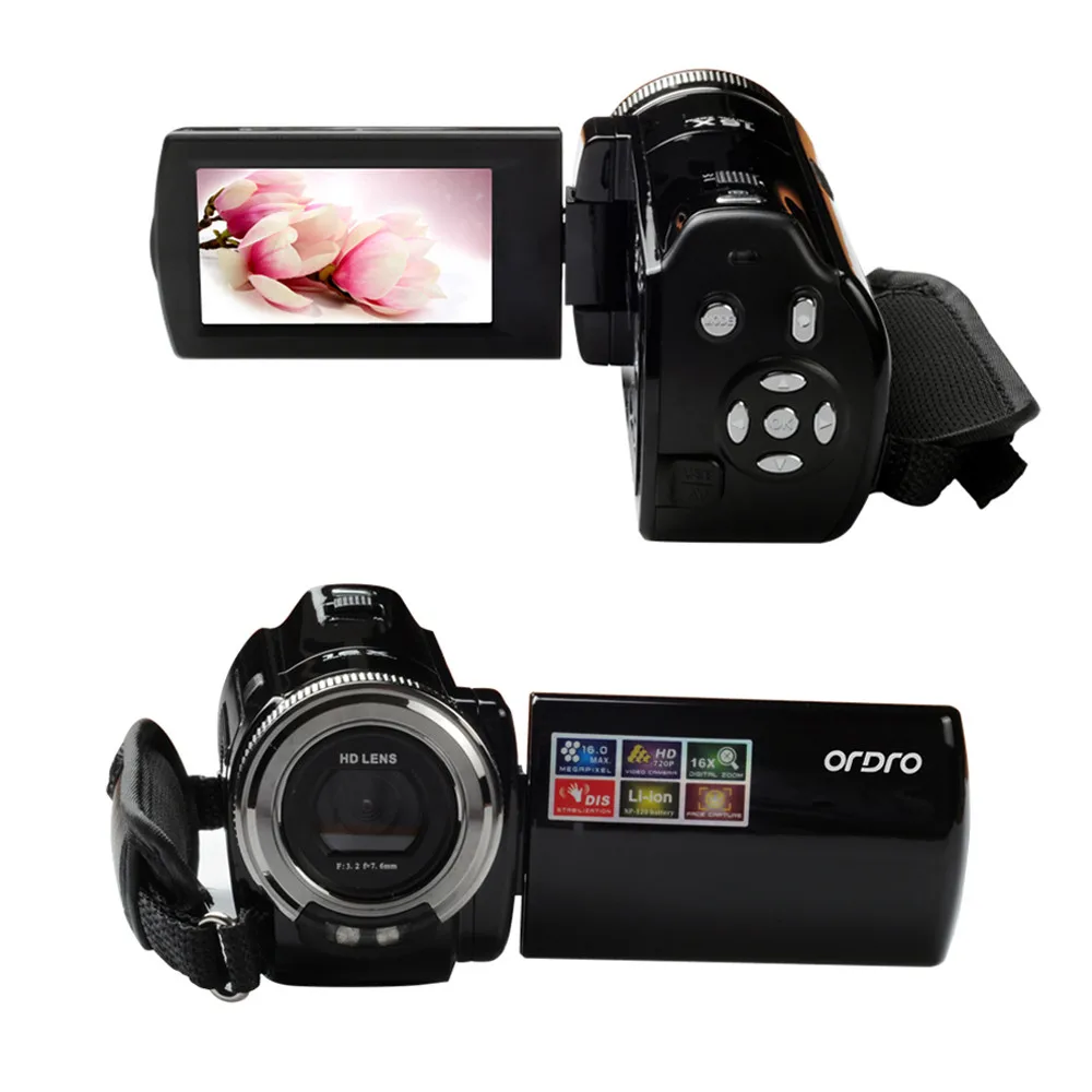 HIPERDEAL ORDRO DDV-108 16MP 720P 16X цифровой зум dvc Цифровая видеокамера 2,7 дюймов ЖК-экран автоматический цифровой