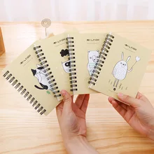 Прекрасный пустой мини студенческий креативный блокнот спиральный блокнот 80 страниц школьные принадлежности канцелярские принадлежности подарок