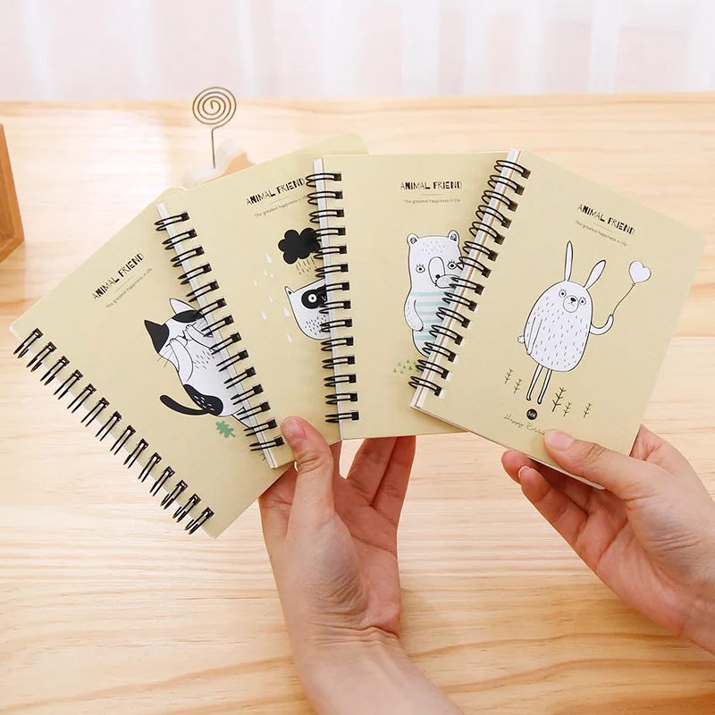 

Lovely Blank Mini Student Creative Notebook Notebook Spiral Handbook 80 pages School Supplies Stationery Gift
