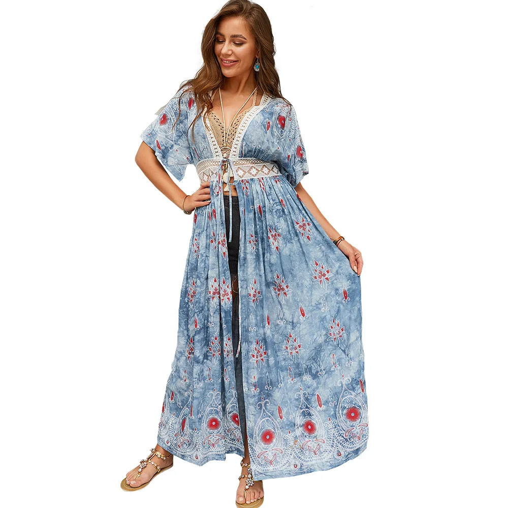 

Jurkjes Summer Maxi Dress Women's Summer's British Beach Long Dresses Vestidos Mujer Zomerjurk Dames 2019