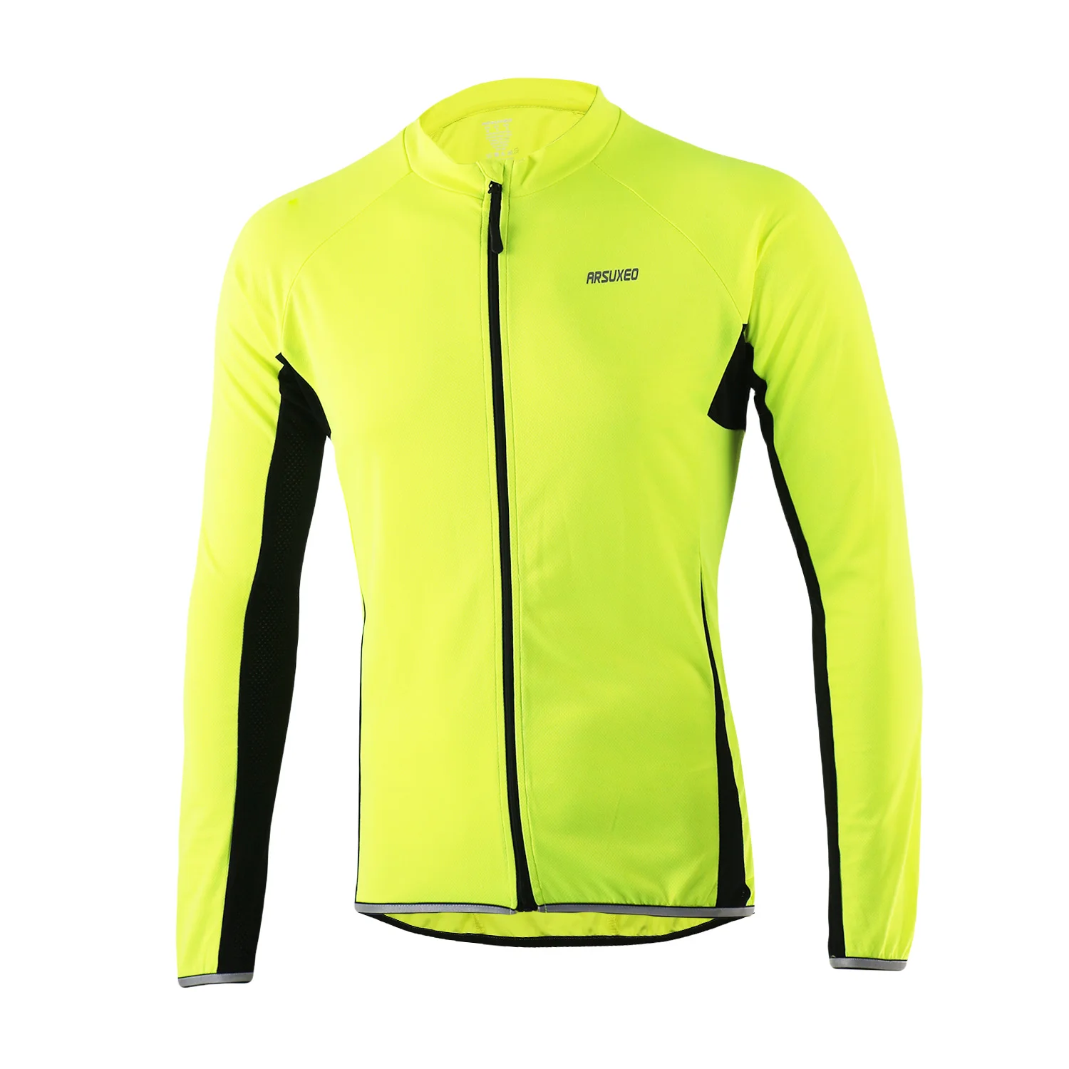 Pro de los hombres de manga larga Ciclismo Jersey transpirable MTB bicicleta, ropa de Jersey con reflectantes Maillot ropa de Ciclismo