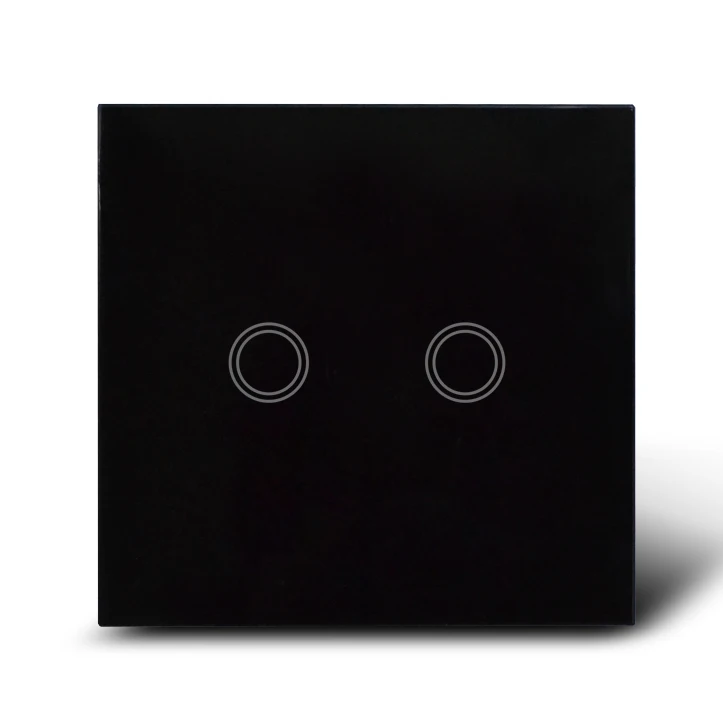 Black Crystal Glass Touch Wall Light Switch / Electrical Switches 2