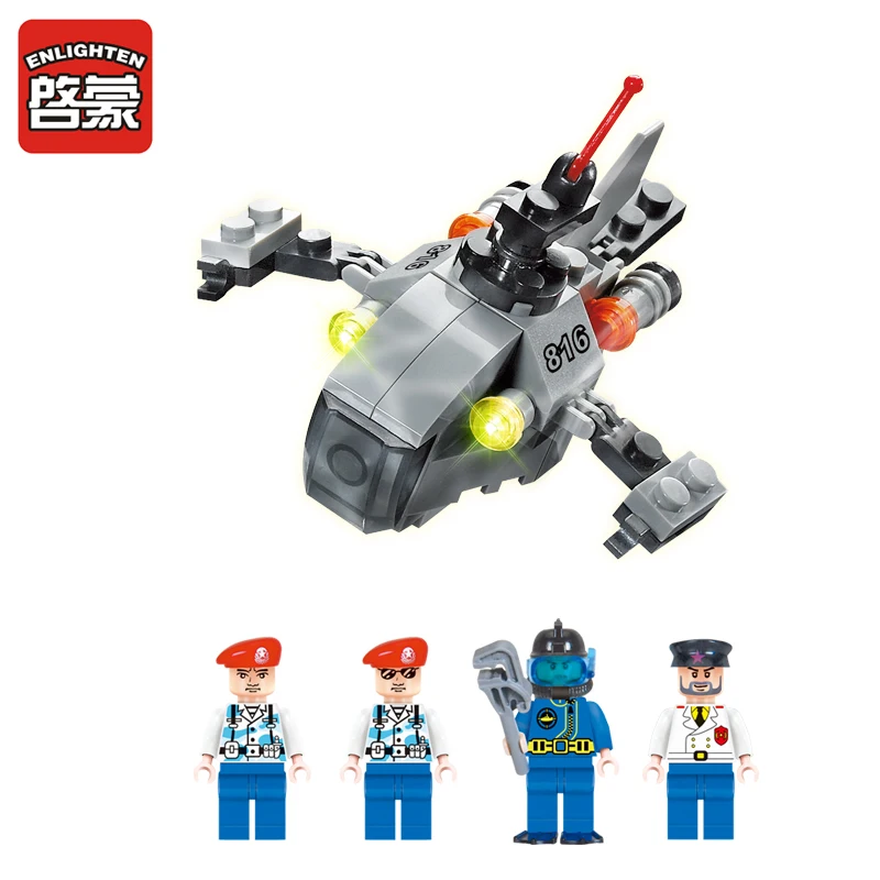 ENLIGHTEN 816 военные подводные лодки глубокое море Приключения фигурки блоки