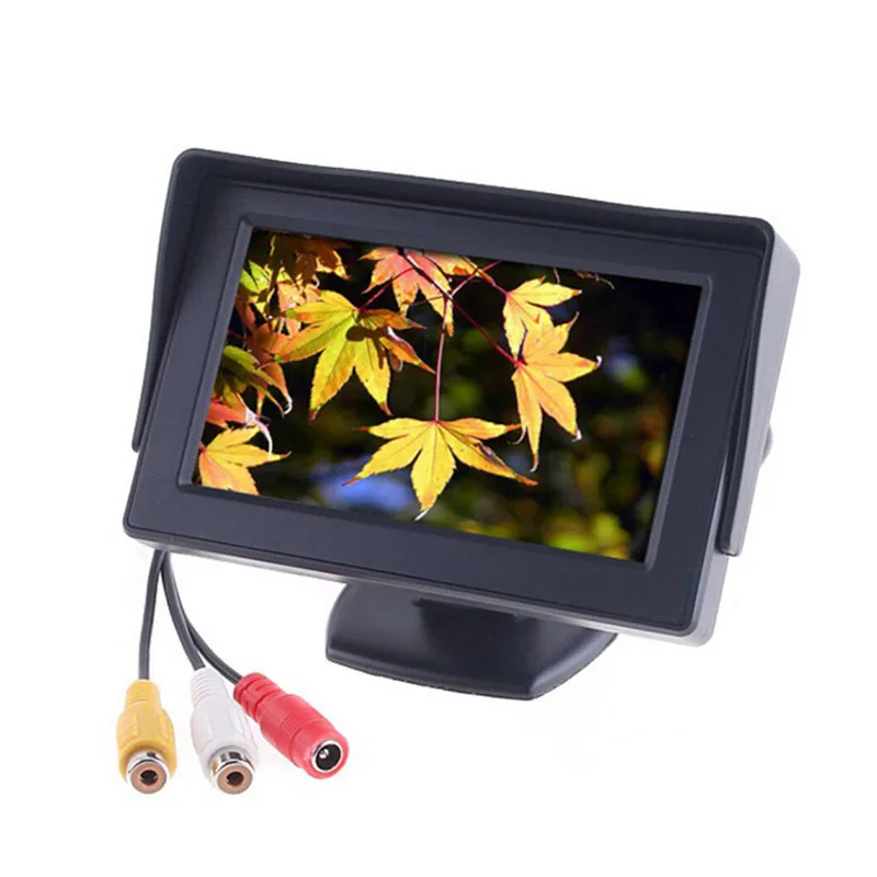 

High Definition 4.3 Inch TFT LCD Car Rear View Monitor Night Vision Parking Reverse Camera 2 in 1 Rearview Camera Monitor Device