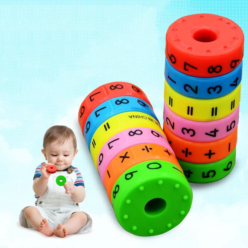 6Pcs/Set Plastic Math Number Learner Kids Early Educational