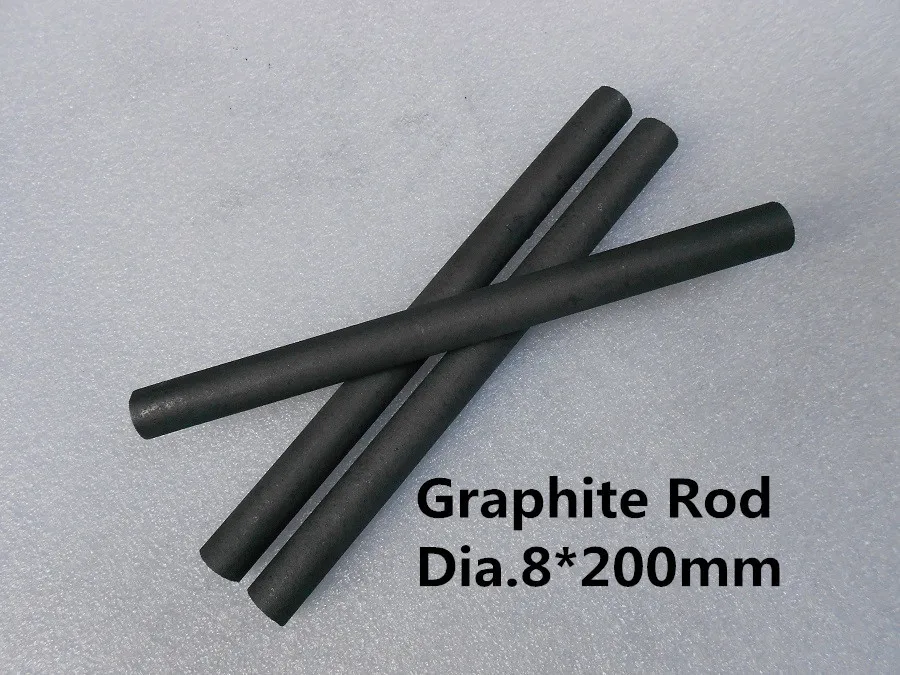 Dia. 8*200mm graphitized carbon rod / Graphite Stirring Rod / FREE