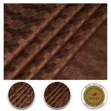 Новое поступление красновато-коричневый цвет морская парча хлопок ткань Базен Riche ткань наивысшего качества Shadda