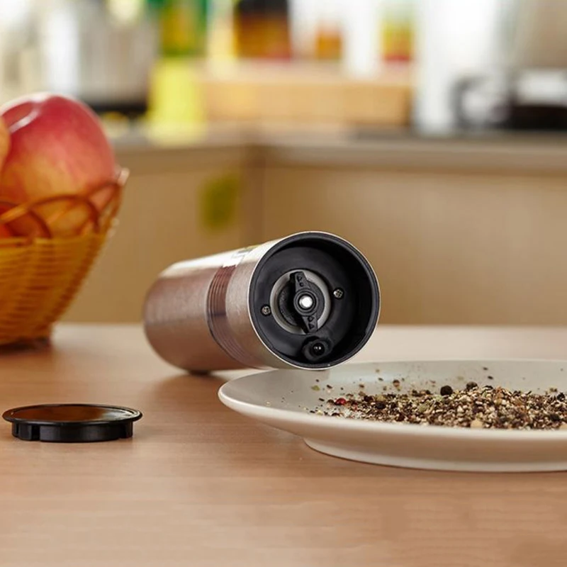 Дробилка для черного перца электрическая мельница из нержавеющей стали соли и