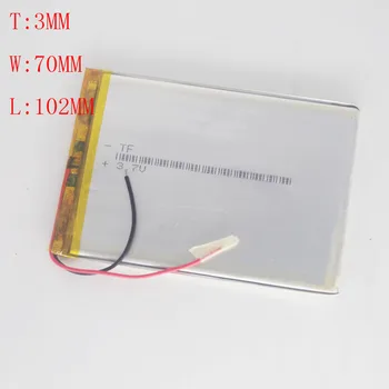 

3.7V polymer lithium battery 3070100 tablet computer 3000MAH navigator built-in core 3070102