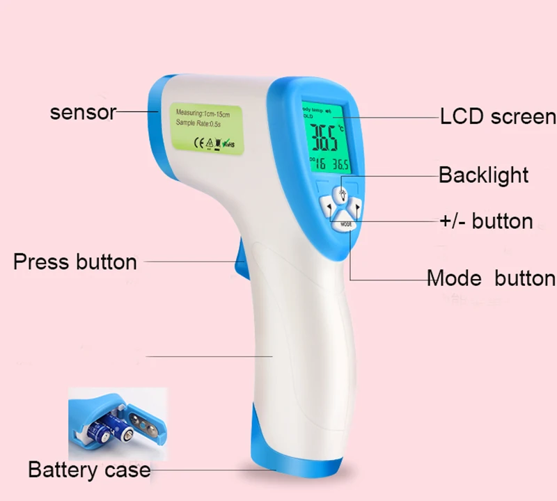 Цифровой инфракрасный термометр для тела, Детский термометр для взрослых и детей, лоб, термометр, температурный пистолет, 3 режима DT-8809C