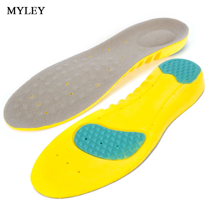 MYLEY Athletic Comfort Insoles Extra Shock Absorption Pads Daily Wear ...