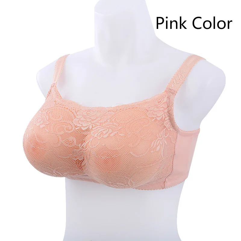 Чашка B 600 г/пара, искусственный силикон, поддельная форма груди с бюстгальтером, силиконовая форма груди, s трансвестисм, одет как женщина - Цвет: pink