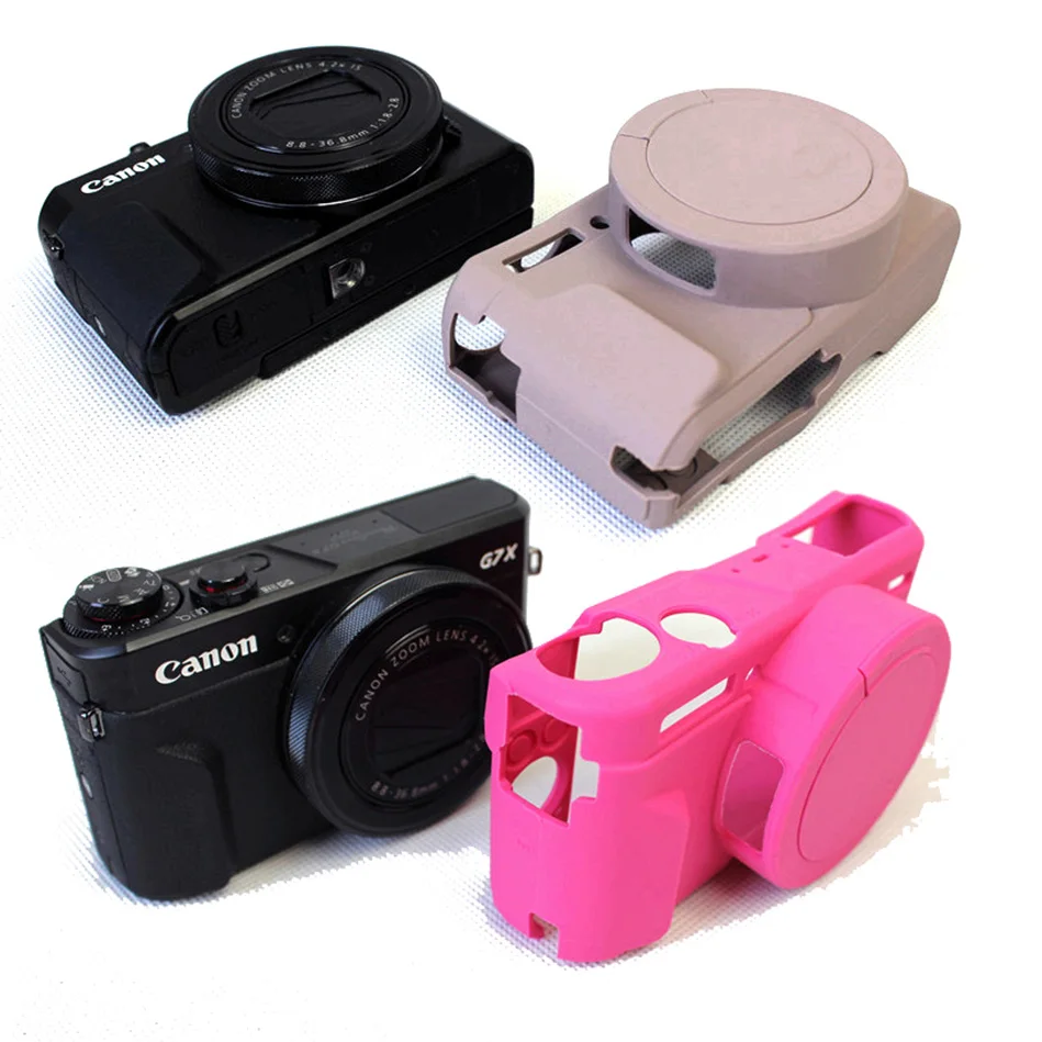 G7x Mark ii Goshyda Silicone Gel Rubber Soft Camera Case Cover for Canon G7Xii Protector Cover for Canon SLR Camera