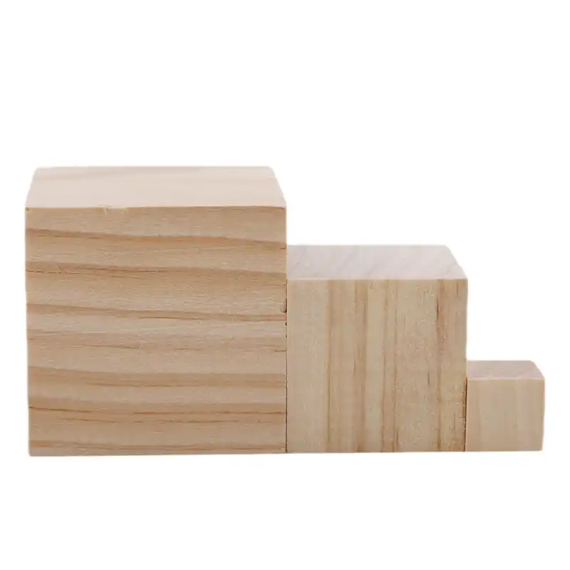 bloques de madera natural para niños