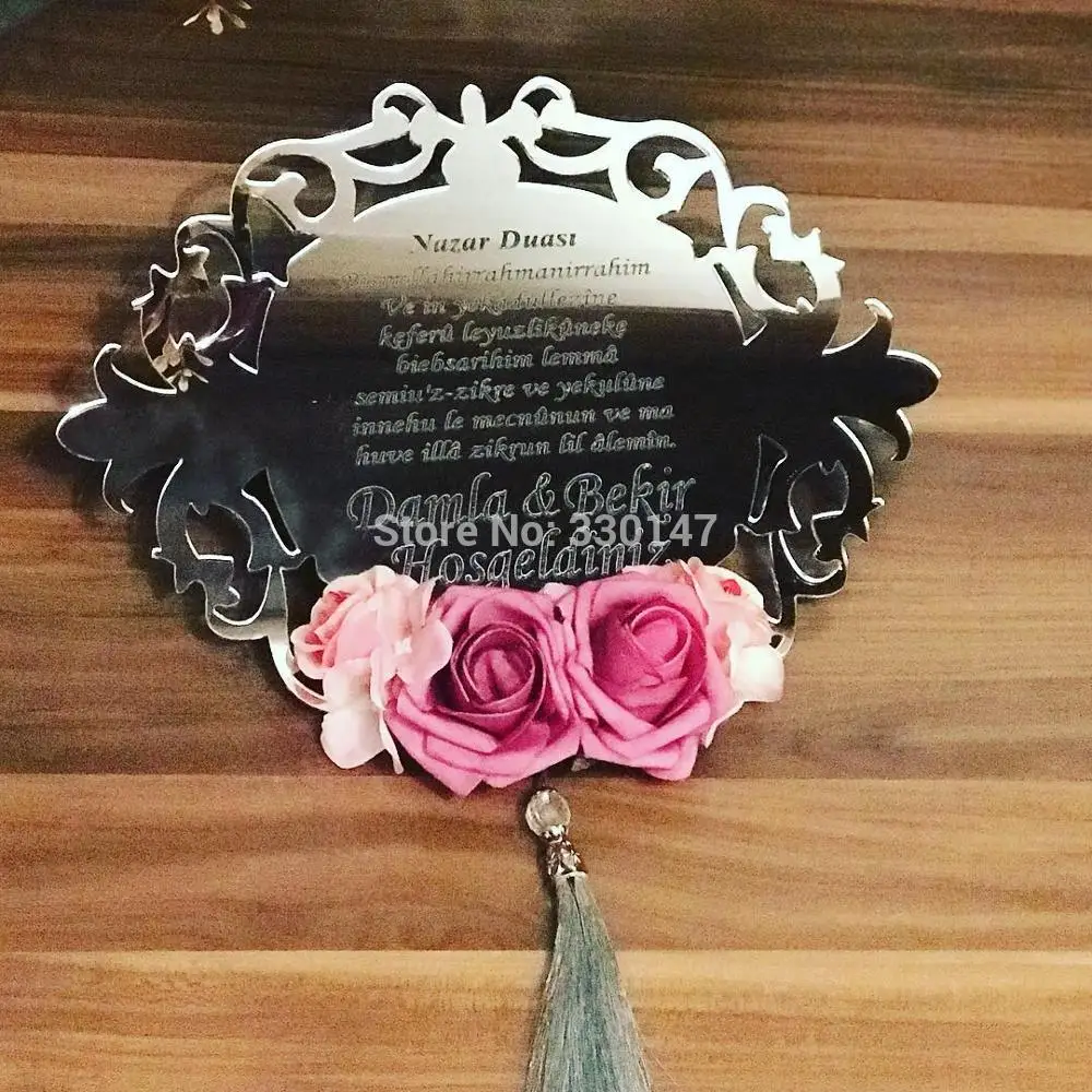  Personalized Verlobungstablett Mirror Tray Acrylic Custom Wedding Invitation Card Indication Sign P - 33024802998