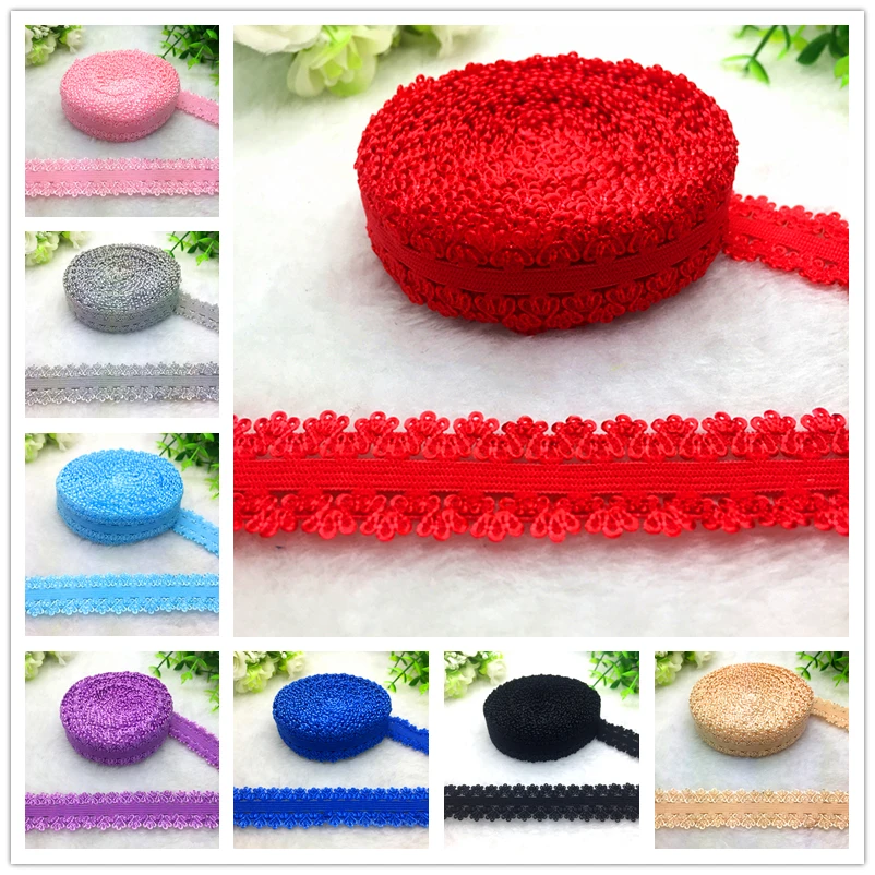 16 farben 5 Yards 3/4 "(20mm) bilaterale Crown Elastische Band